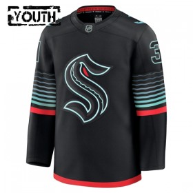 Lasten NHL Seattle Kraken Pelipaita 2025-26 Fanatics Premium Philipp Grubauer Alternate Musta